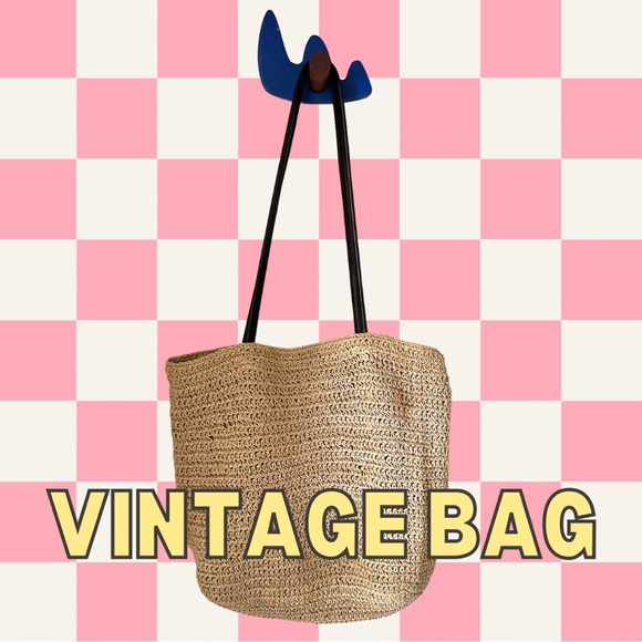 Vintage Eddie Bauer Woven tote - Picture 1 of 6